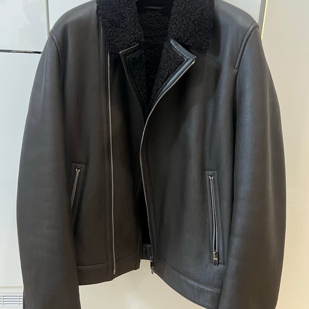 띠어리 양가죽 다크브라운자켓 L
