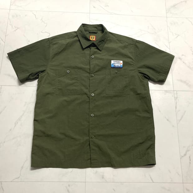 휴먼메이드 23SS 캠핑 숏슬리브 나일론 반팔 셔츠 XL 100-105
