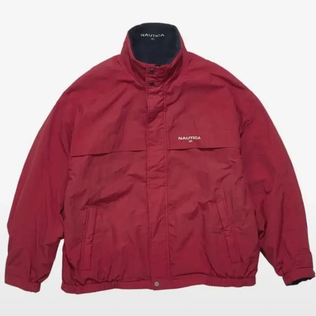 (새상품) 노티카 리버시블 파카 빈티지레드 XL