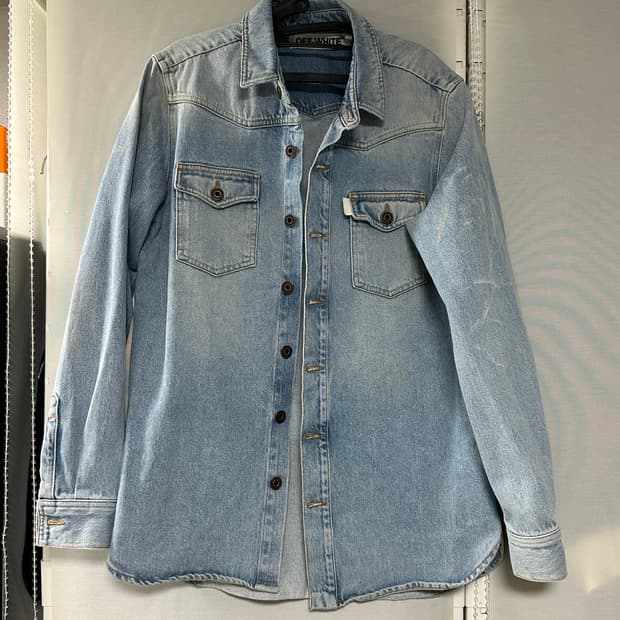 오프화이트 데님 자켓 