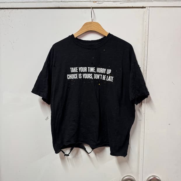 빈티지 슬라브 반팔