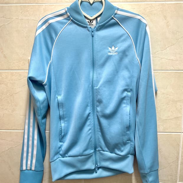 아디다스 파이어버드 져지 트랙탑 스카이 블루 민트