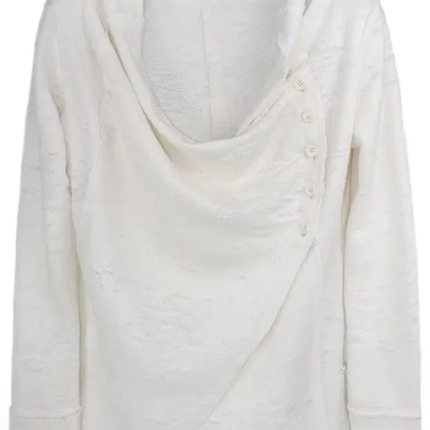 본네 bonnae draped cardigan ivory