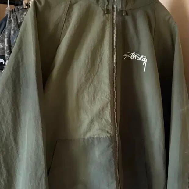 스투시 비치쉘 포레스트 그린 m팝니다