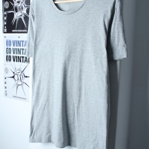 (L-XL) 캘빈클라인 반팔 티셔츠 그레이 무지 기본-H30086