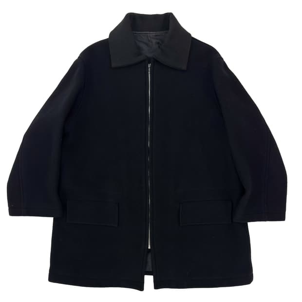 Y's For Men Melton Wool Zip up Coat / L