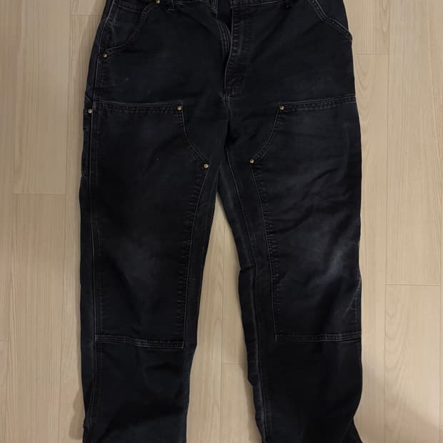 칼하트 더블니 페이드 블랙 usa 36x30