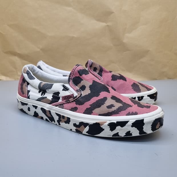 반스 클래식 로즈 레오파드 슬립온250