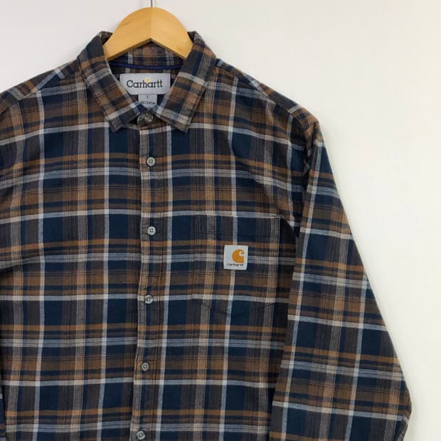 L 칼하트 체크 워크 남방