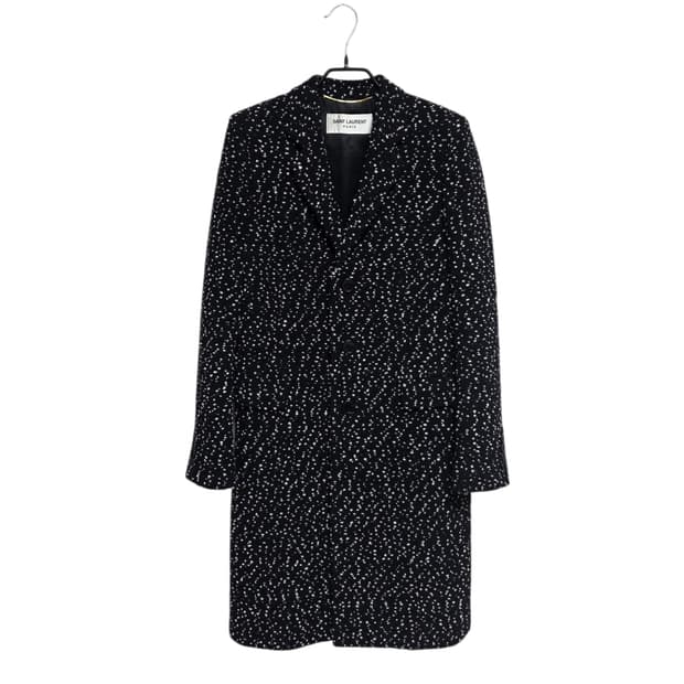 생로랑 여성 트위드 코트