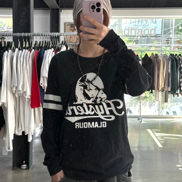 히스테릭글래머 프린팅 롱슬리브 긴팔티셔츠