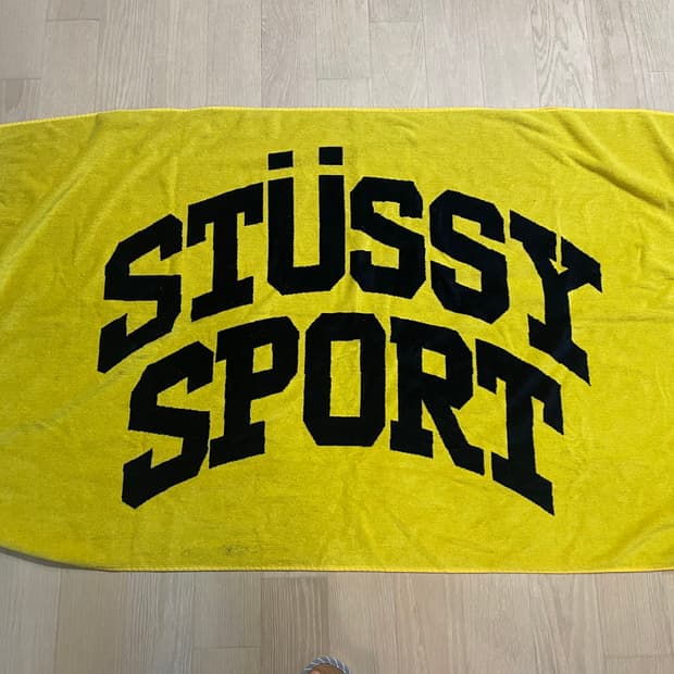 스투시 스포츠 비치 타월 옐로우
