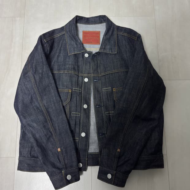 아웃스탠딩 셀비지 데님 자켓