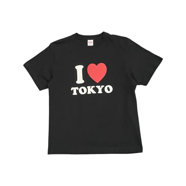 Japanese vtg 블랙 I❤️tokyo 반팔 티셔츠