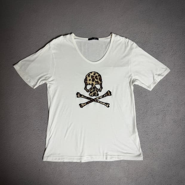Custom culture leopard skull t shirt