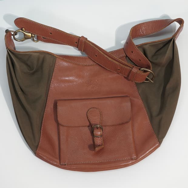 일비종떼 이태리 레더 캔버스 백