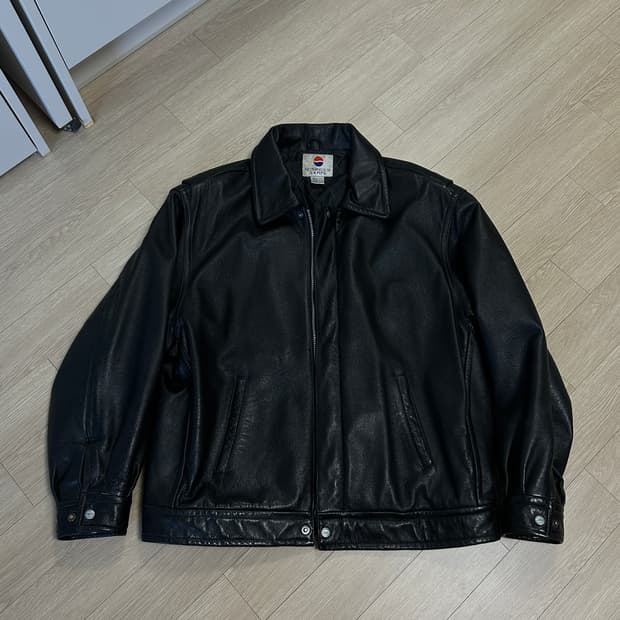 90s PEPSI 레더 자켓 (L)