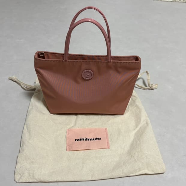 미닛뮤트 클로 미니 토트백 소프트핑크