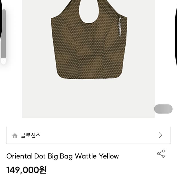 구함) 콜로신스 ORIENTAL DOT BIG BAG구합니다 가방