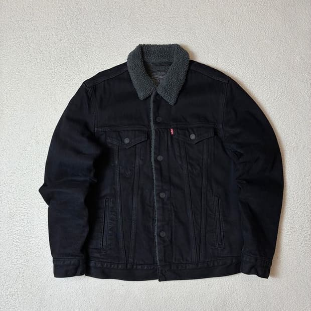 리바이스 00's 양털 워시드 데님 트러커 자켓 PN7934