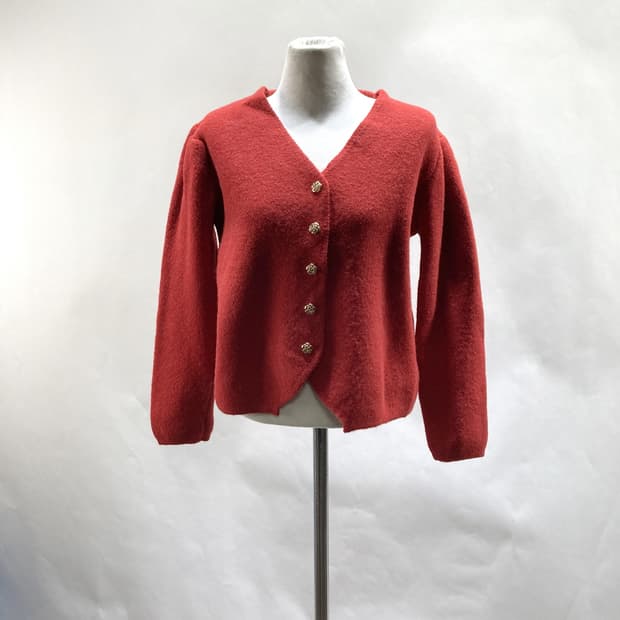 제이케이 여성 니트가디건 레드 최상 2023 F 