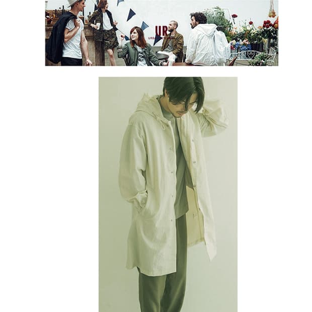 URBAN RESEARCH 후드롱야상바람막이자켓