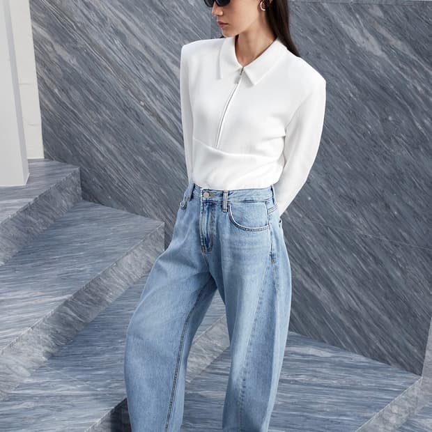 새상품) DRAGONBLUES  드래곤블루스 클래식 DB 피케 집업탑