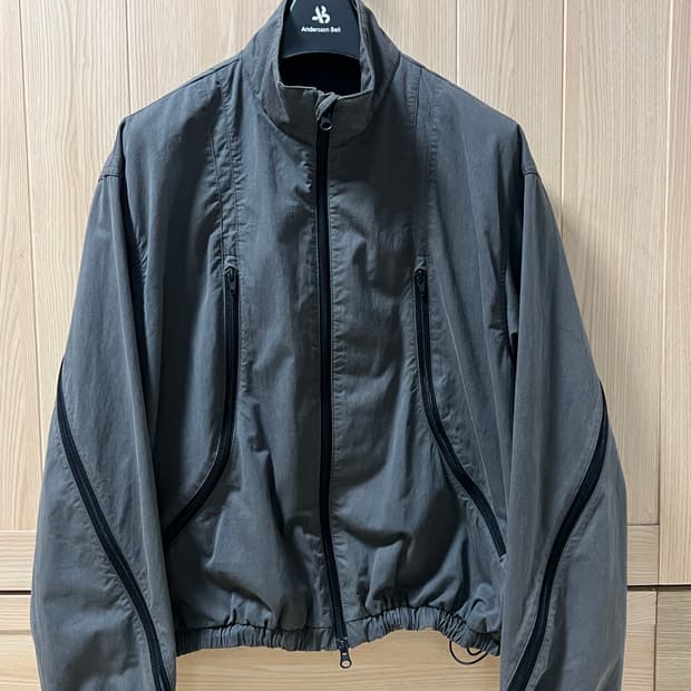 쿠어 멀티 집업 블루종 다크그레이 M