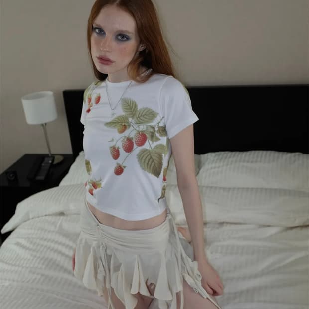 투머치텍스 반팔 rasberry baby-t