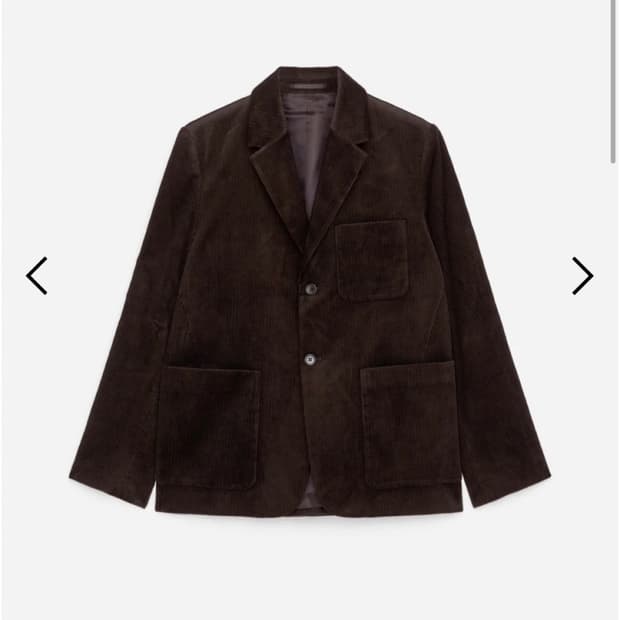 [50] 아르켓 코듀로이 블레이저 브라운