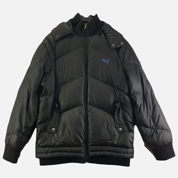 푸마 블랙 남자 패딩 XL O0474