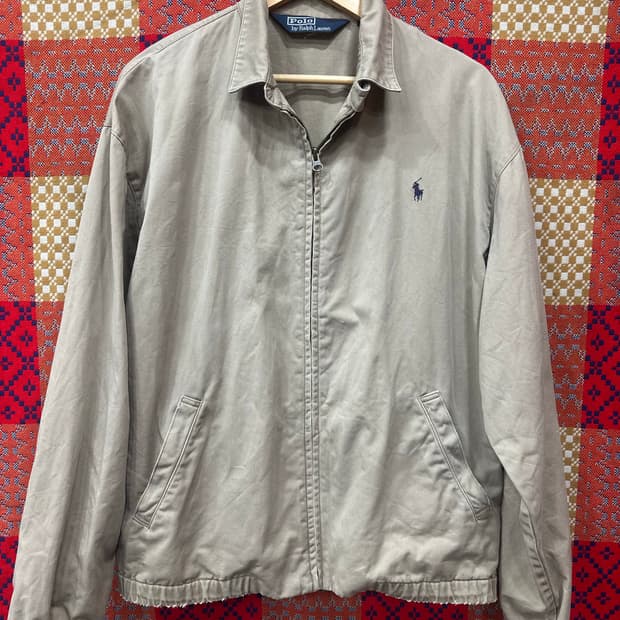 폴로 랄프로렌 베이지 블루종 자켓 L