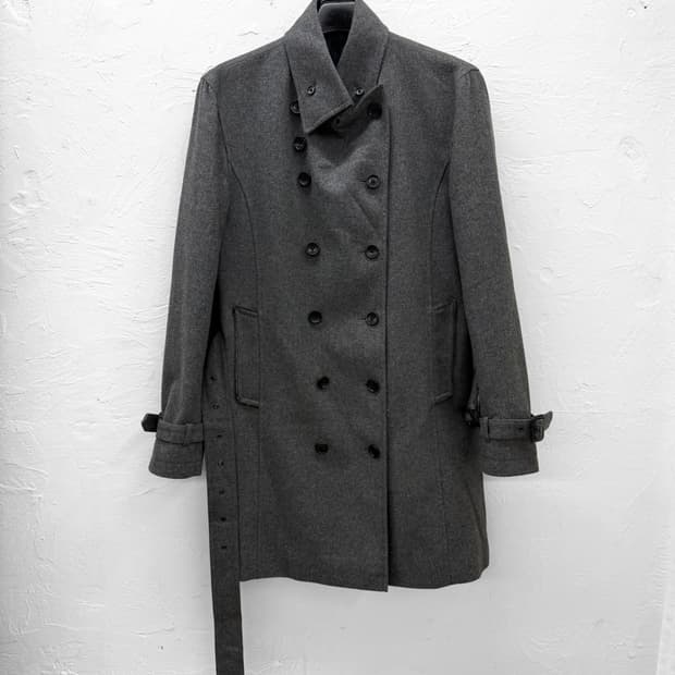 semantic design 더블 브레스트 울 코트