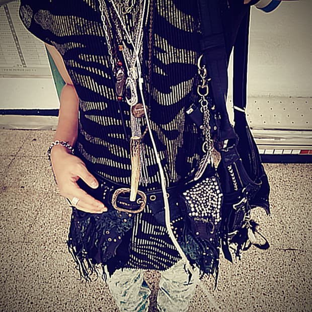 Vkei 스타일 빈티지 베스트