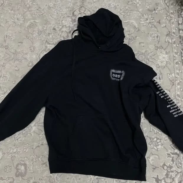 오아시스 월드투어 공식 md 후드티
