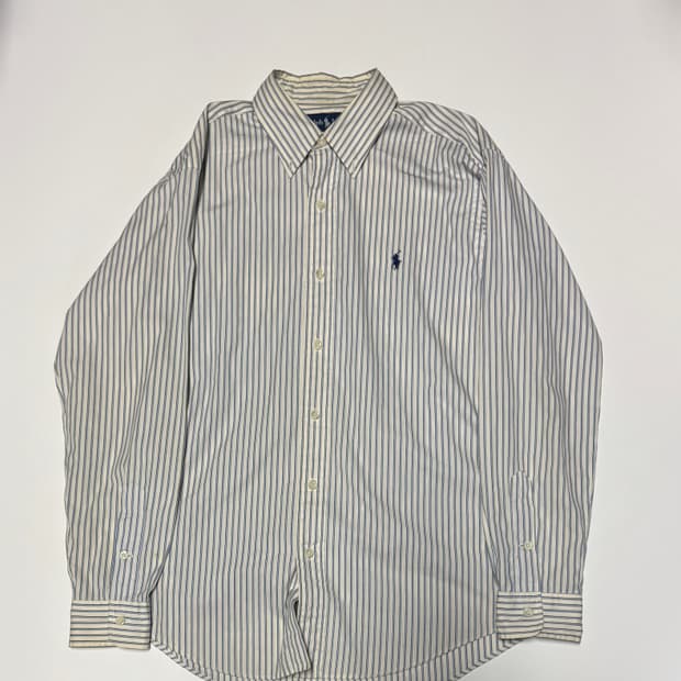 폴로 랄프로렌 스트라이프 롱 셔츠 L
