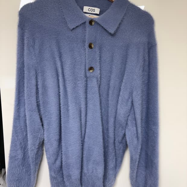 COS 부클 카라 니트 남성용 XS