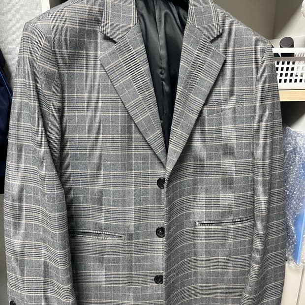 로파이 글렌체크 블레이저 자켓 f/w