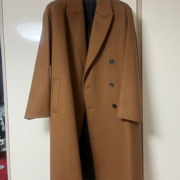 쿠어 더블 코트 (멜란지 / 울&캐시미어)