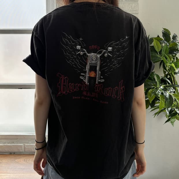 하드락 백프린팅 반팔