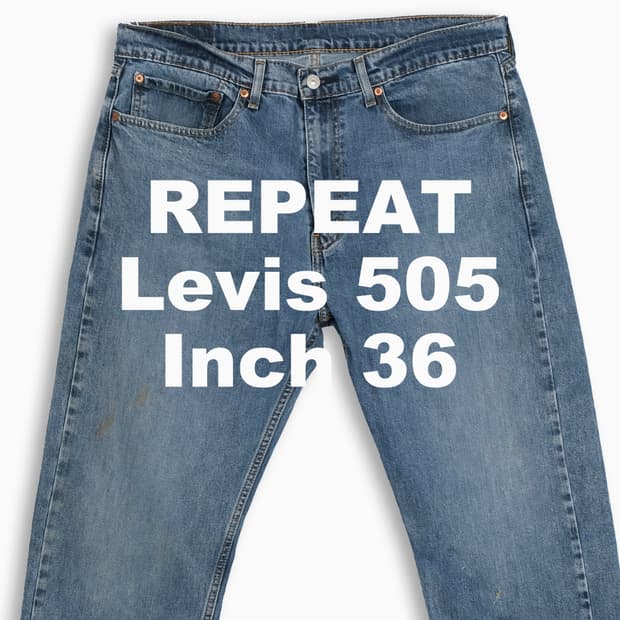 빈티지 리바이스 505 중청 36 인치 LV5053649