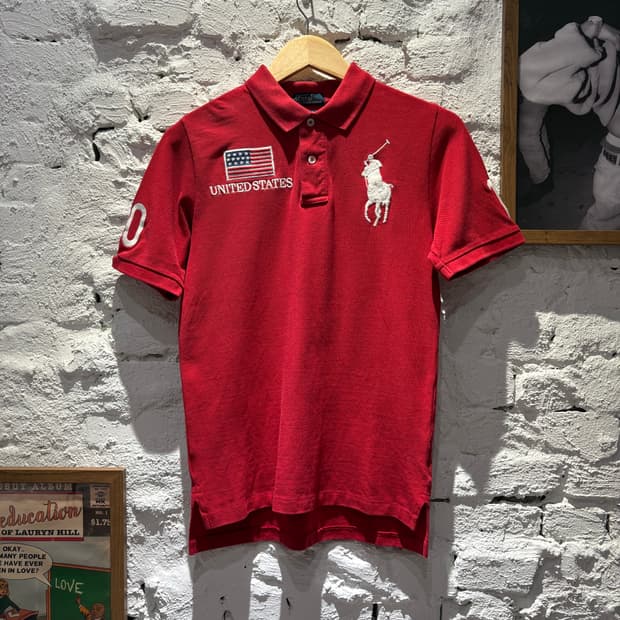 폴로 빅포니 벤쿠버 올림픽 USA 팀 카라반팔티셔츠