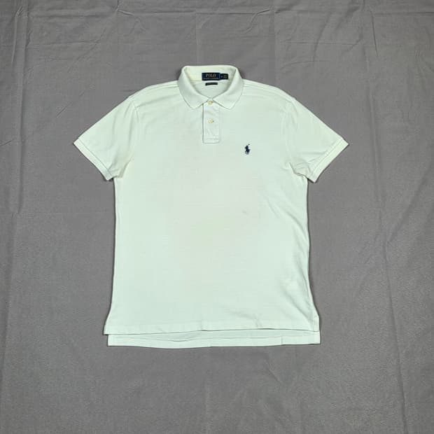 [폴로 랄프로렌] 커스텀 슬림 핏 포니 반팔 카라티 | S00090