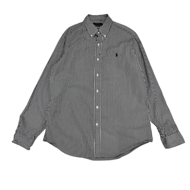 폴로 랄프로렌 QR 클래식 핏 스트라이프 셔츠