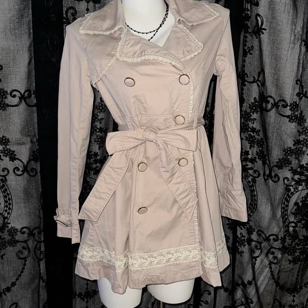 리즈리사 리본 코트