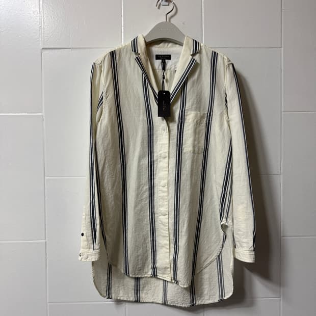 랙앤본 스트라이프 셔츠