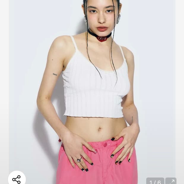 애즈이프캘리 카즈하 카고바지 핑크