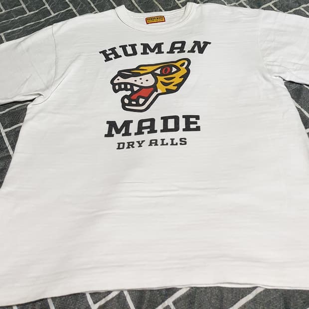 휴먼메이드 DRY ALLS 타이거 블랙하트 반팔티 (M)