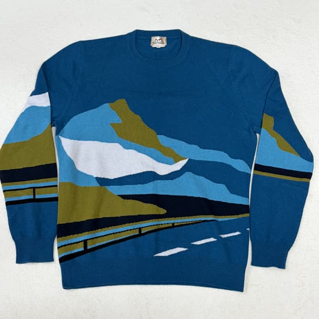 (두께0) 에르메스 캐시미어 100% 니트 L 에르메스 캐시미어 니트