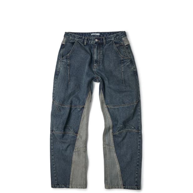 L) etce 커브드 데님 팬츠